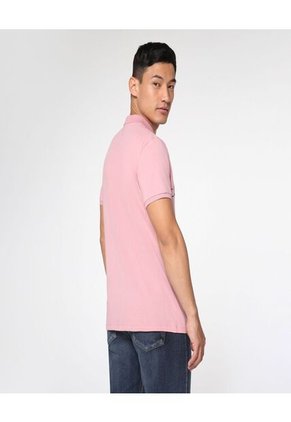 Polo Para Hombre Cuello Tejido Sin Bolsillo Color Rosado  Marca Ostu #60110493