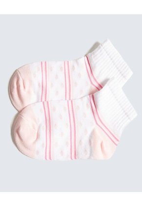 Medias Infantil Niña Tobillera Color Rosado Marca Ostu #90980131
