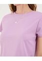 Camiseta Para Mujer Manga Corta Cuello Redondo Color Lila Marca Ostu #40092579 de Ostu