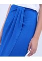 Falda Para Mujer Medio Color Azul Rey Marca Ostu #40140156 de Ostu