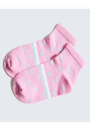 Medias Infantil Niña Tobillera Color Rosado Marca Ostu #90980131