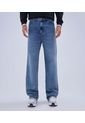 Jean Para Hombre Loose Color Azul Medio Marca Ostu #60160358 de Ostu