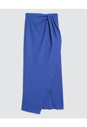 Falda Para Mujer Medio Color Azul Rey Marca Ostu #40140156