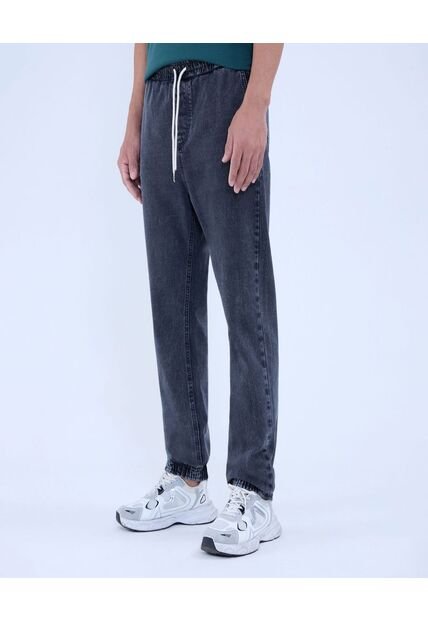 Jean Para Hombre Jogger Color Negro Marca Ostu #60160340