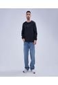 Jean Para Hombre Loose Color Azul Medio Marca Ostu #60160358 de Ostu