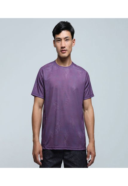 Camiseta Para Hombre Manga Corta Color Uva Marca Ostu #60091307