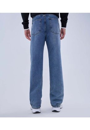 Jean Para Hombre Loose Color Azul Medio Marca Ostu #60160358