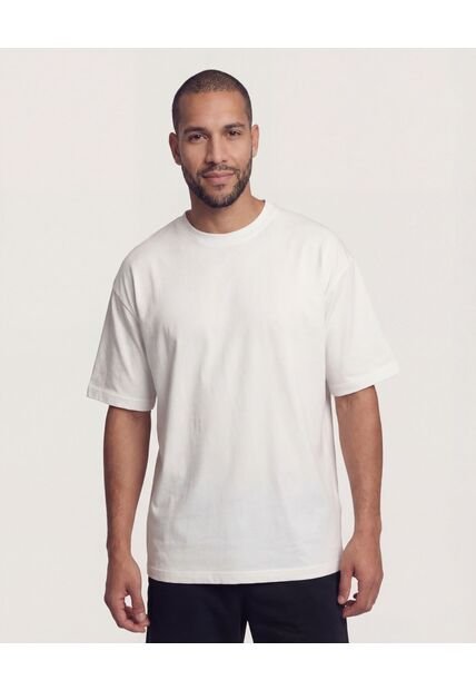 Camiseta  Para Hombre Manga Corta Cuello Redondo Color Crema Marca Ostu #60091902