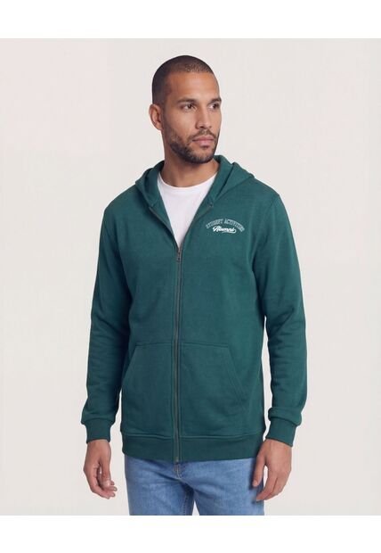 Buzo  Para Hombre Zipper Color Verde Marca Ostu #60060609