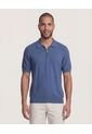 Polo  Para Hombre Cuello Tejido Sin Bolsillo Color Azul Marca Ostu #60110879 de Ostu