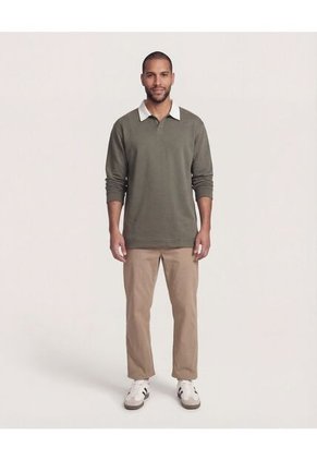 Buzo  Para Hombre Cuello V Color Verde Marca Ostu #60060613