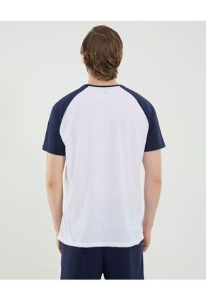 Camiseta Para Hombre Manga Corta Cuello Redondo Color Blanco Marca Ostu #60091744