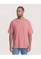 Camiseta  Para Hombre Manga Corta Cuello Redondo Color Coral Marca Ostu #60091673 de Ostu