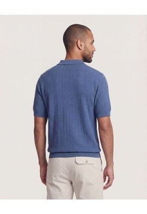 Polo  Para Hombre Cuello Tejido Sin Bolsillo Color Azul Marca Ostu #60110879