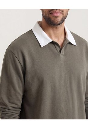 Buzo  Para Hombre Cuello V Color Verde Marca Ostu #60060613