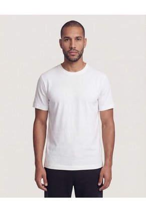 Camiseta Para Hombre Manga Corta Cuello Redondo Color Crema Marca Ostu #60091864