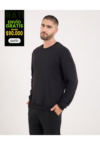 Buzo Para Hombre Cuello Redondo Color Negro Marca Ostu #60060375 Ostu