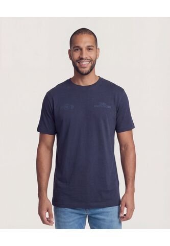 Camiseta Para Hombre Manga Corta Cuello Redondo Color Azul Marca Ostu #60091842 Ostu