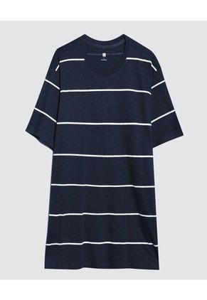 Camiseta Para Hombre Manga Corta Color Azul Marca Ostu #60091200