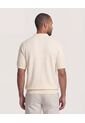 Polo  Para Hombre Cuello Tejido Sin Bolsillo Color Crema Marca Ostu #60110879 de Ostu