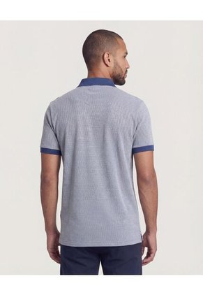 Polo  Para Hombre Cuello Tejido Sin Bolsillo Color Azul Marca Ostu #60110856