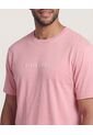 Camiseta  Para Hombre Manga Corta Cuello Redondo Color Coral Marca Ostu #60091674 de Ostu