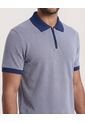 Polo  Para Hombre Cuello Tejido Sin Bolsillo Color Azul Marca Ostu #60110856 de Ostu