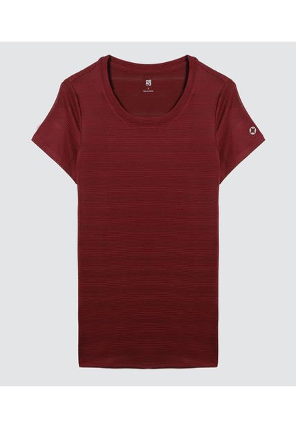 Camiseta Para Mujer Manga Corta Color Vino Marca Ostu #40092179