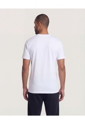 Camiseta Para Hombre Manga Corta Cuello Redondo Color Blanco Marca Ostu #60091893