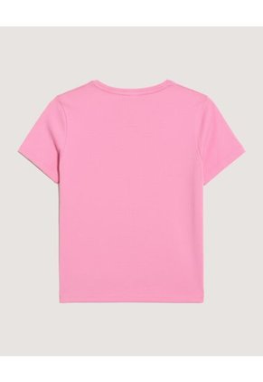 Camiseta  Infantil Niña Manga Corta Cuello Redondo Color Rosado Marca Ostu #90090327