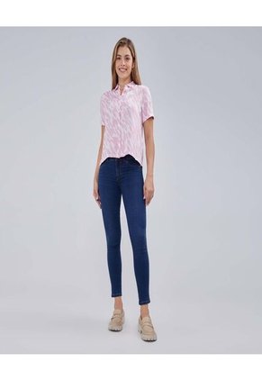 Camisa Para Mujer Manga Corta Color Rosado  Marca Ostu #40010229