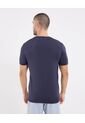 Camiseta  Para Hombre Manga Corta Cuello Redondo Color Azul Marca Ostu #60091476 de Ostu