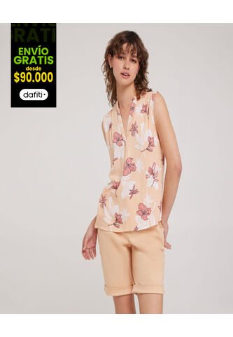 Blusa Para Mujer Manga Sisa Color Rosado  Marca Ostu #40120715 Ostu