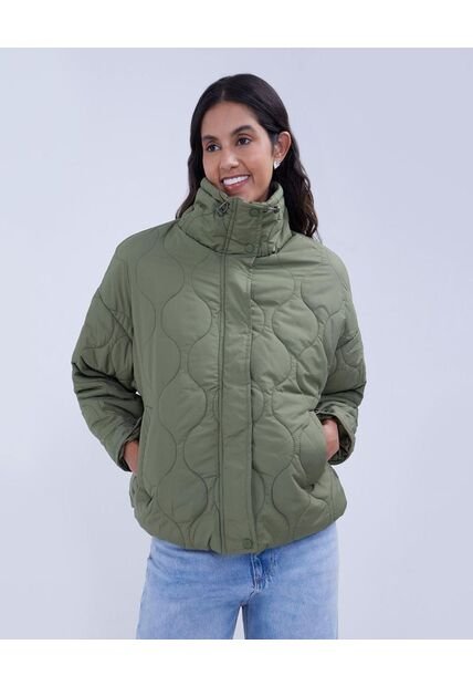 Chaqueta Para Mujer Acolchada Color Verde  Marca Ostu #40080197