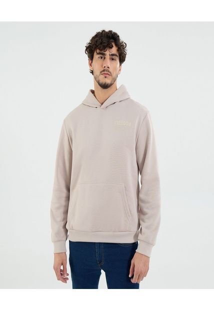 Buzo Para Hombre Hoodie Color Beige Marca Ostu #60060536