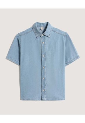 Camisa Infantil Niño Manga Corta Color Azul Marca Ostu #80010061