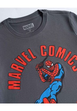 Camiseta  Infantil Niño Manga Corta Cuello Redondo Color Gris Marca Ostu #80090319