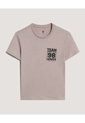 Camiseta  Infantil Niño Manga Corta Cuello Redondo Color Beige Marca Ostu #80090312 Ostu