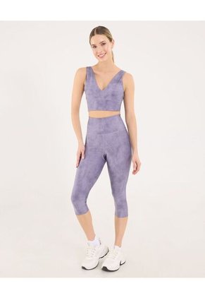 Leggins Para Mujer Medio Color Lila Marca Ostu #40230625