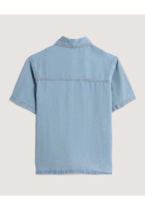 Camisa Infantil Niño Manga Corta Color Azul Marca Ostu #80010061