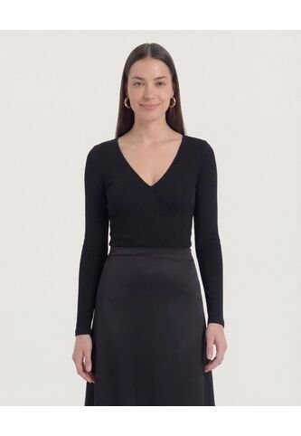 Body  Para Mujer Manga Larga Color Negro Marca Ostu #40200224 Ostu