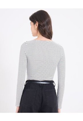 Body Para Mujer Manga Larga Color Azul Marca Ostu #40200226