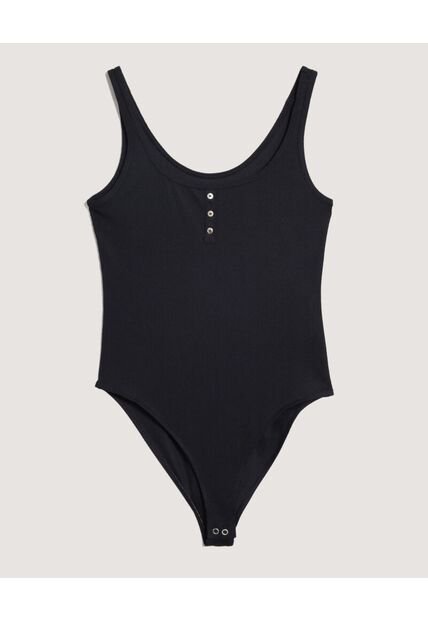 Body  Para Mujer Manga Sisa Color Negro Marca Ostu #40200227