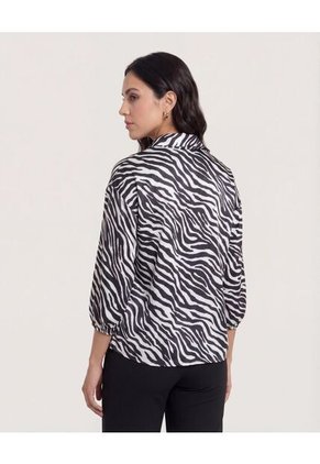 Blusa  Para Mujer Manga Larga Color Negro Marca Ostu #40121273