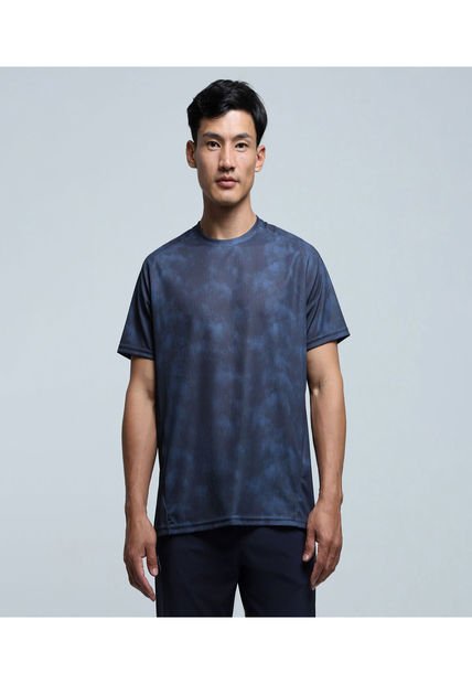 Camiseta Para Hombre Manga Corta Color Azul  Marca Ostu #60091308