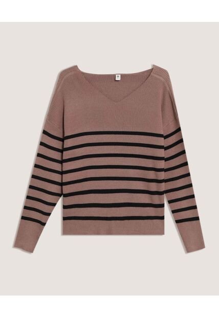 Saco  Para Mujer Cuello V Color Negro Marca Ostu #40330078