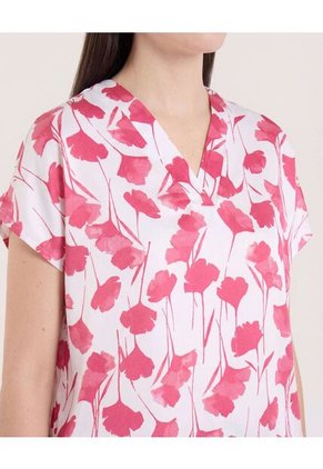 Blusa  Para Mujer Manga Corta Color Vino Marca Ostu #40121225