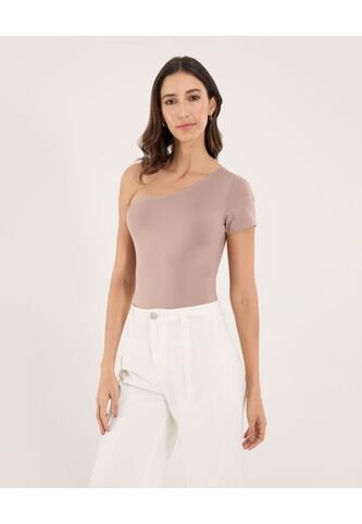 Body Para Mujer Manga Corta Color Café Marca Ostu #40200208 Ostu