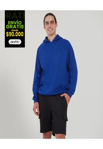 Buzo Para Hombre Hoodie Color Azul  Marca Ostu #60060323 Ostu