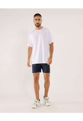 Camiseta Para Hombre Manga Corta Cuello Redondo Color Blanco Marca Ostu #60091808